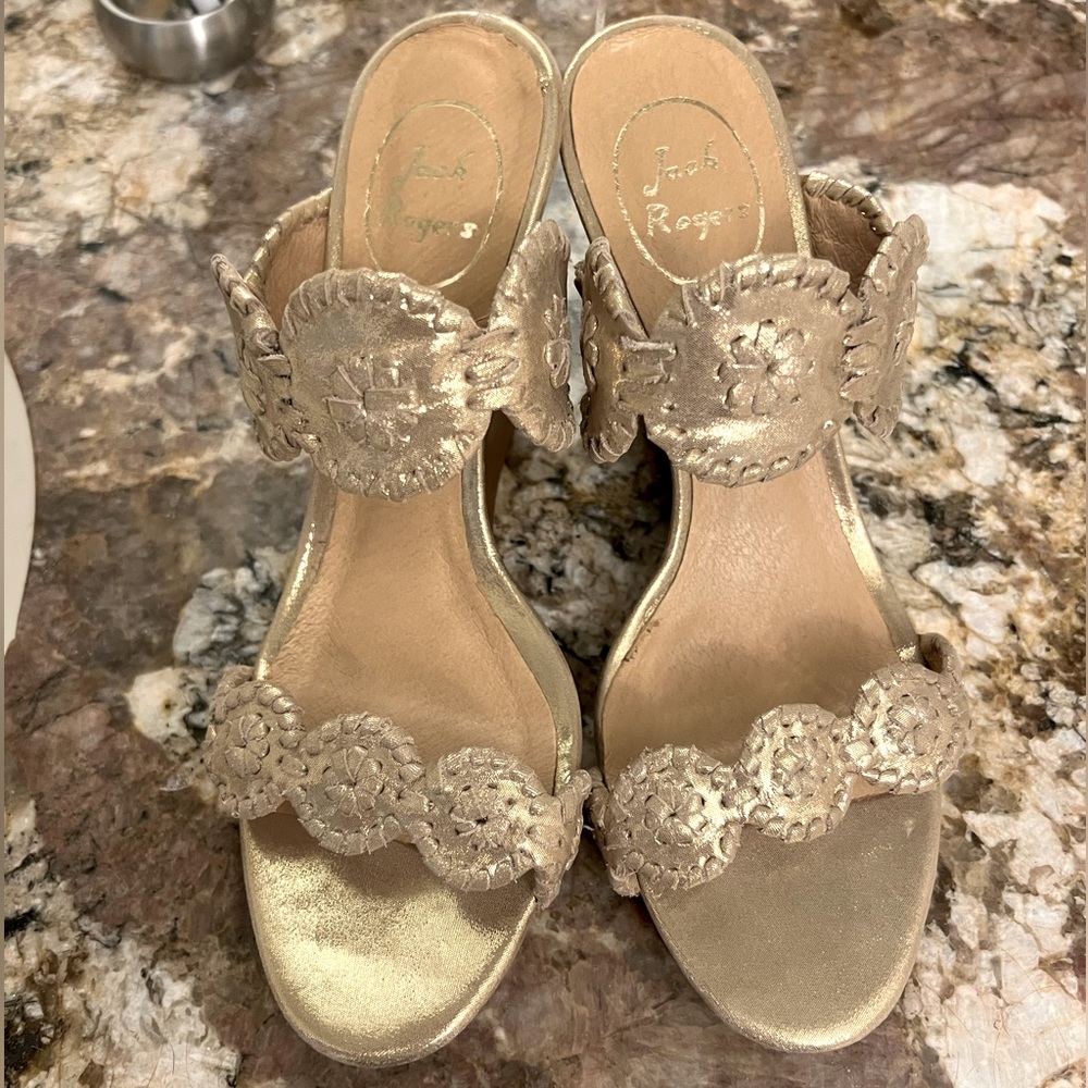 Jack Rogers Lauren wedge sandals size 8